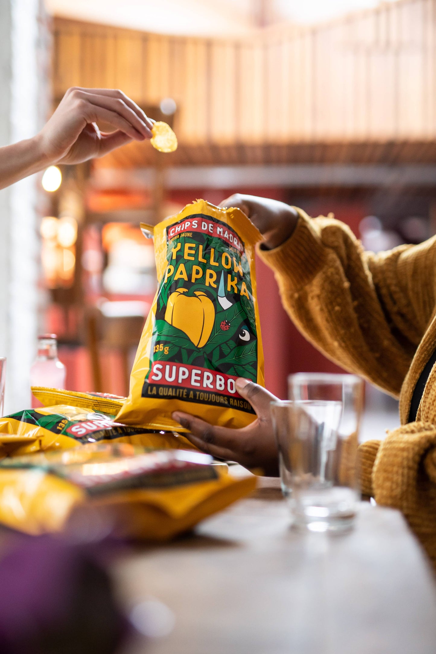 Gelbe Paprika-Chips 45g - Superbon Chips Superbon Chips de Madrid