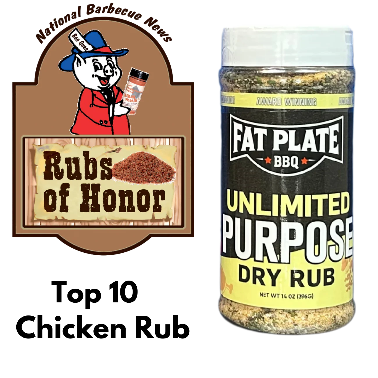 Unlimited Purpose Rub Fat Plate BBQ Gewürzmischung Fat Plate BBQ