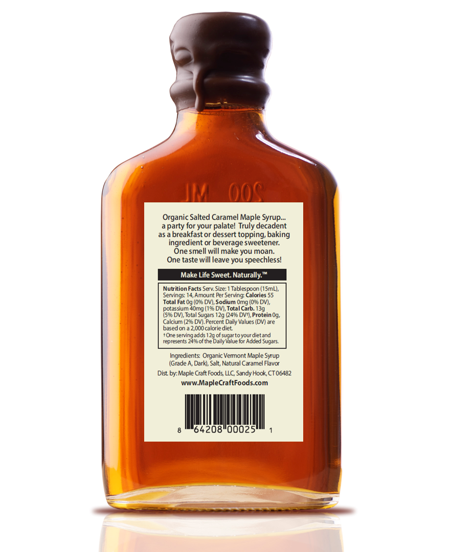 Salted Caramel Ahorn Sirup 200 ml