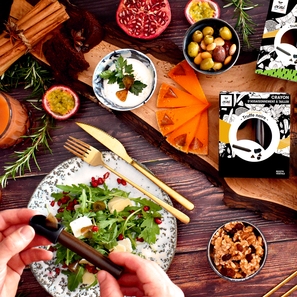 Gewürz Buntstift Schwarze Trüffel mit Anspitzer