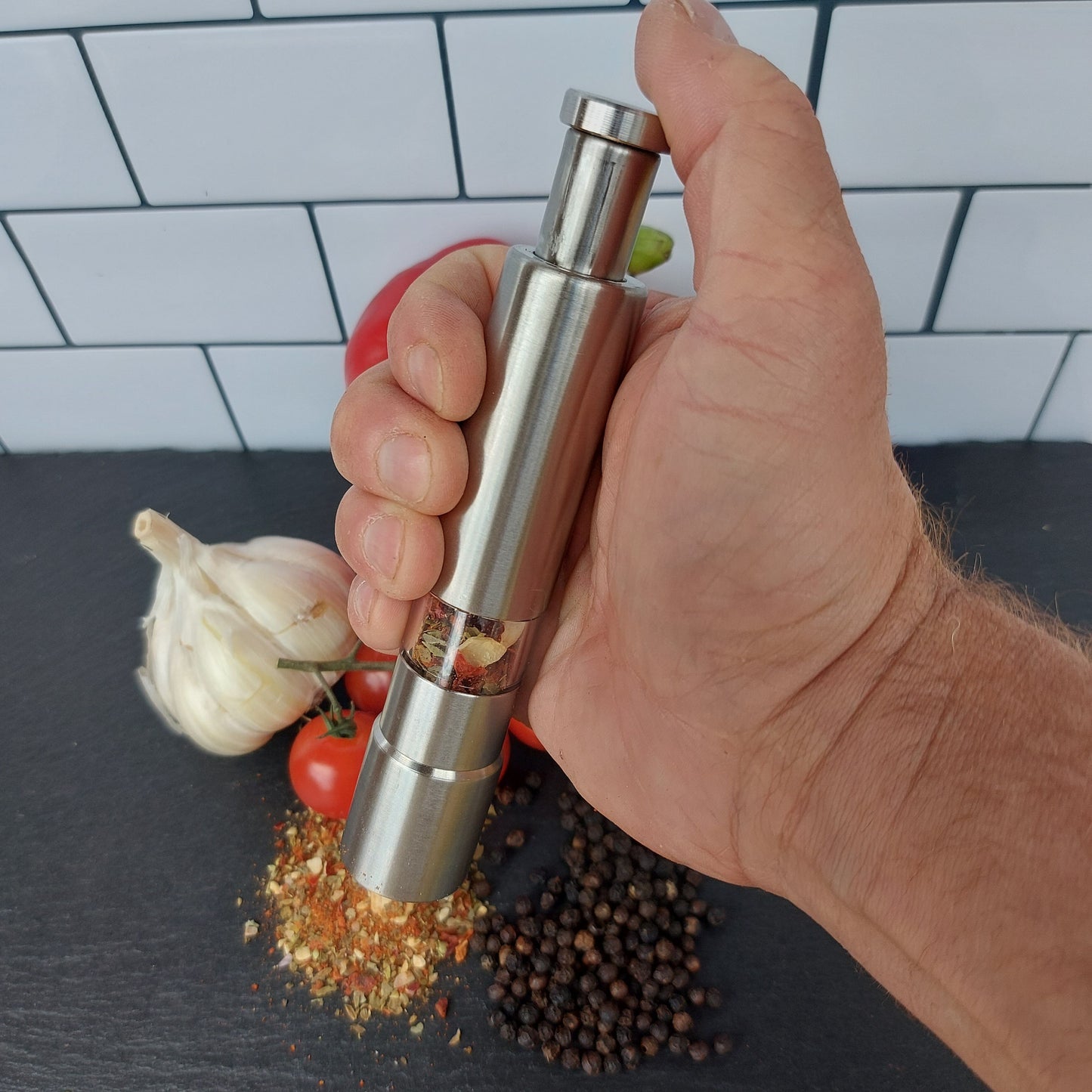 Gewürzmühle Salz und Pfeffer Gewürzmühle Luigi's Pizza & BBQ School 