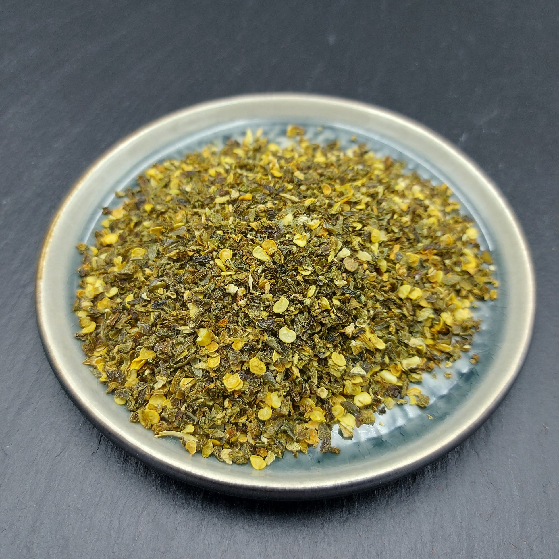 Jalapeno Grün 50 gr getrocknet & gereschrotet Chili Luigi's Pizza & BBQ School 