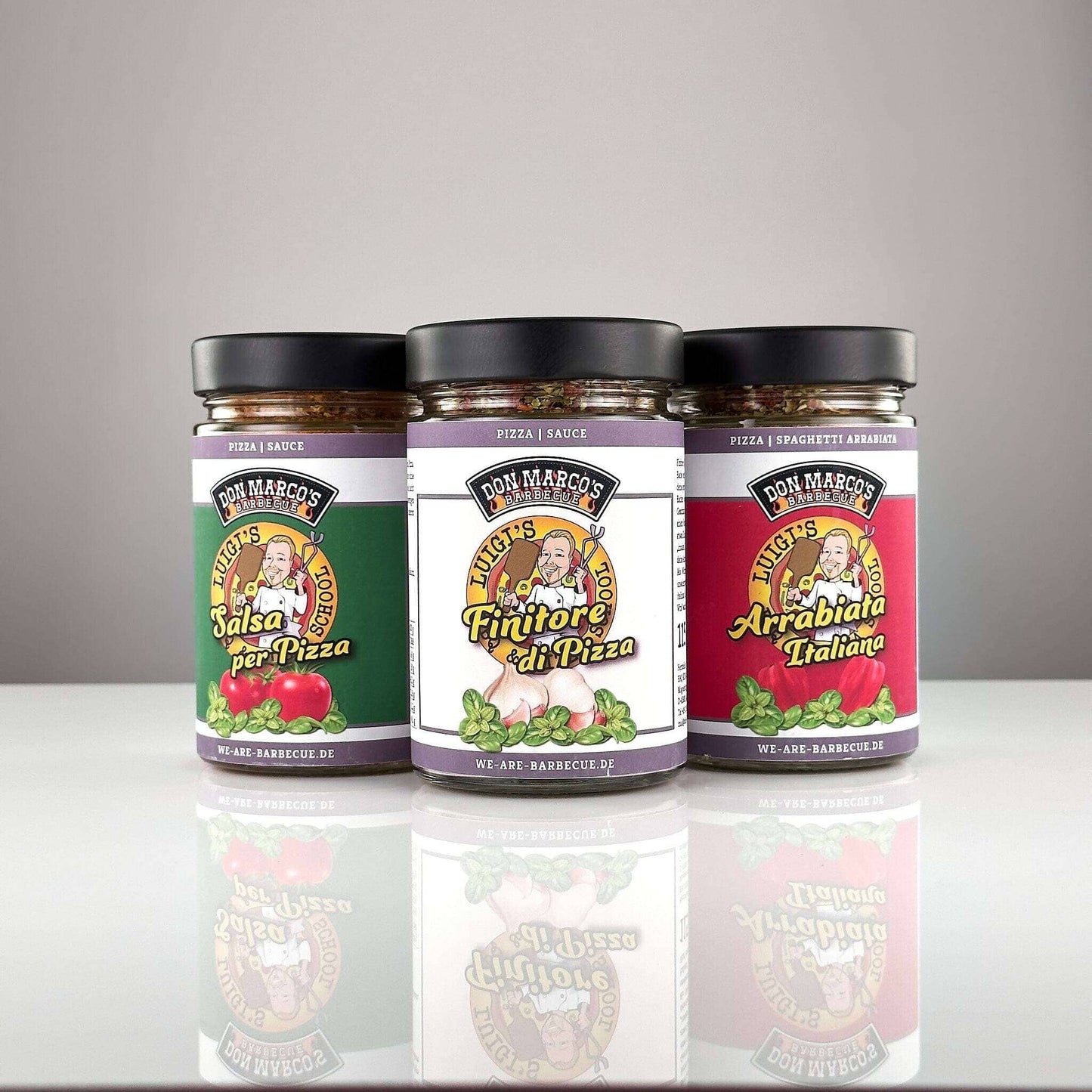 Luigis Set der Pizzagewürze Gewürzmischung Luigi's Pizza & BBQ School 