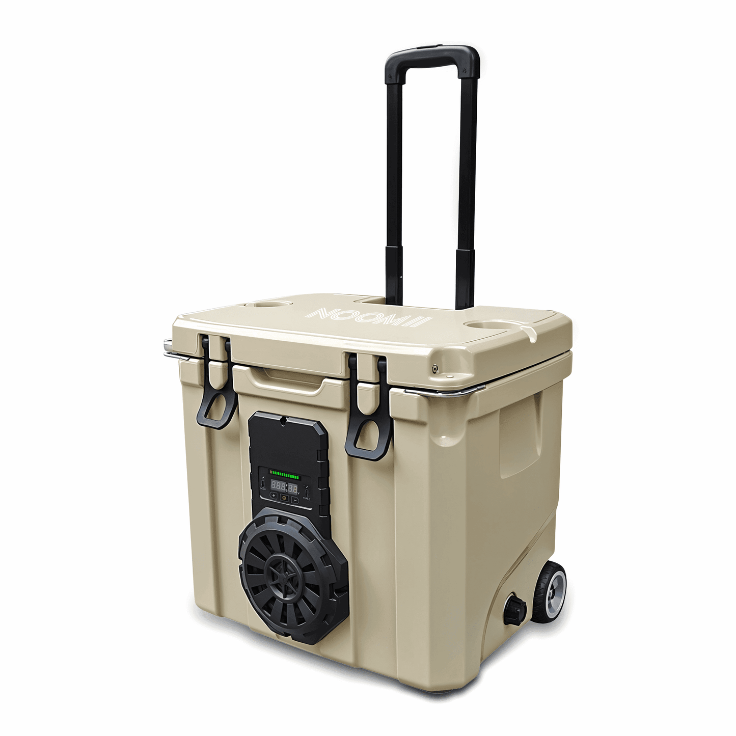 NooMii BeatRoller 35 – Kühlbox mit integriertem Bluetooth-Lautsprecher | 35L Volumen Kühlbox NooMii Beige 