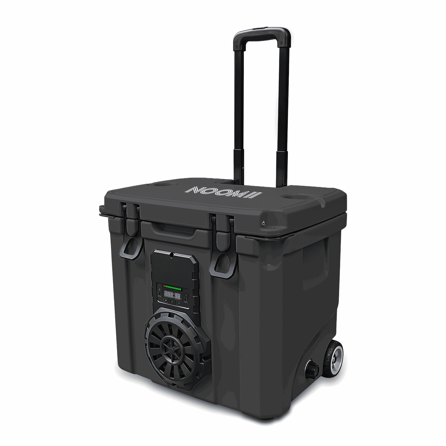 NooMii BeatRoller 35 – Kühlbox mit integriertem Bluetooth-Lautsprecher | 35L Volumen Kühlbox NooMii Dark Grey 