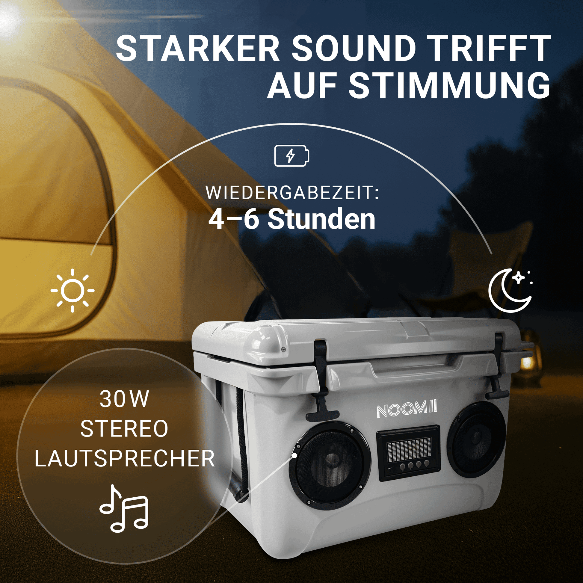 NooMii ColdBeats 35 – Bluetooth-Lautsprecher | 35L Volumen Kühlbox NooMii 