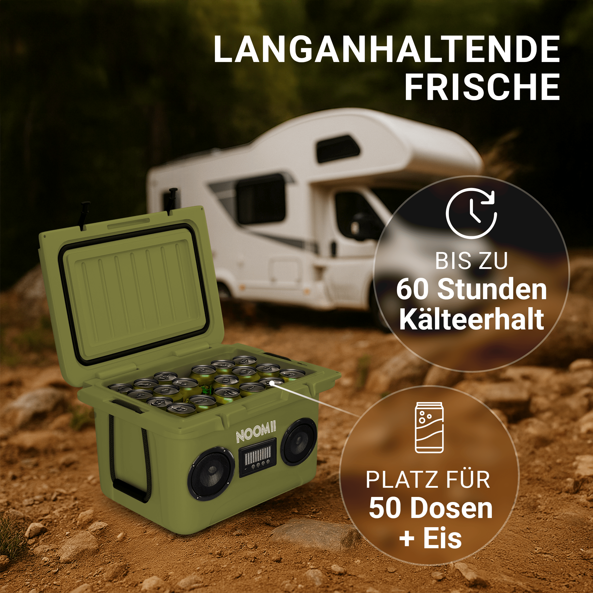 NooMii ColdBeats 35 – Bluetooth-Lautsprecher | 35L Volumen