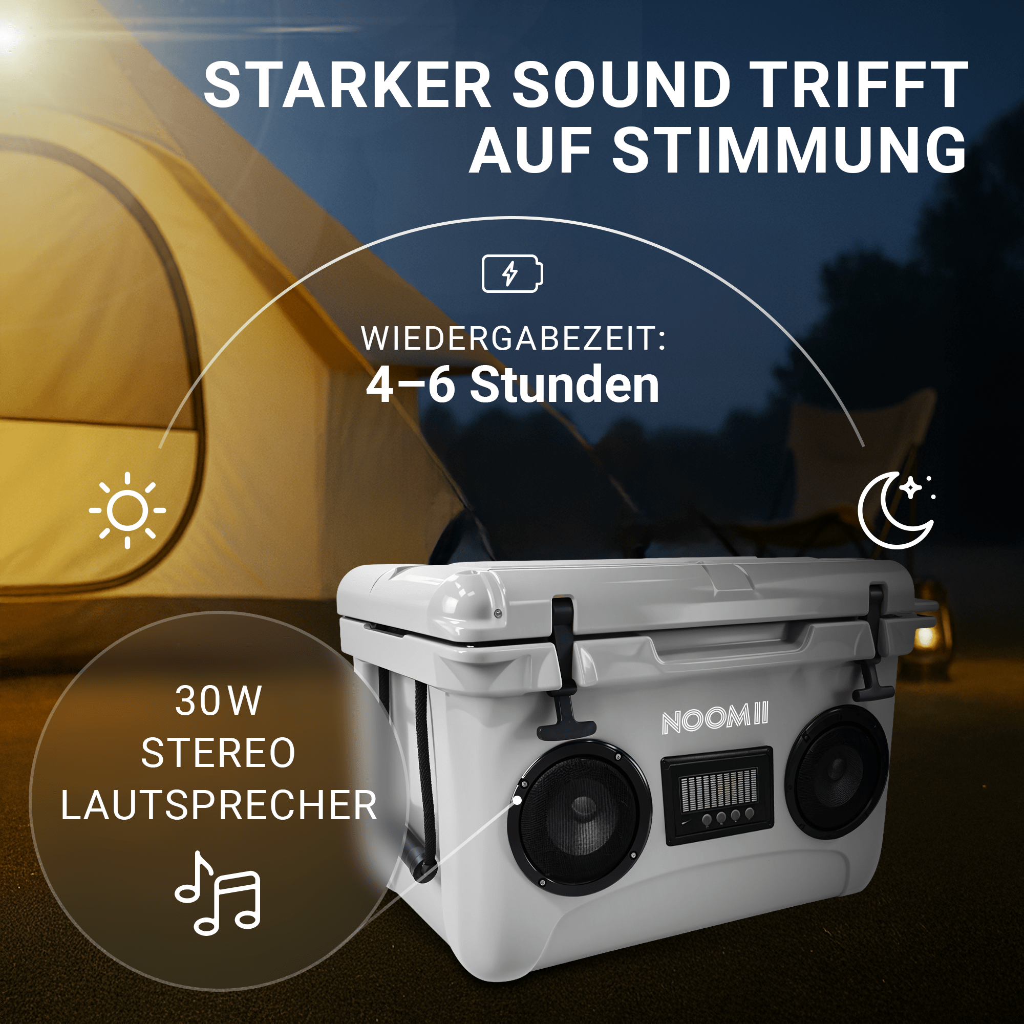 NooMii ColdBeats 35 – Bluetooth-Lautsprecher | 35L Volumen