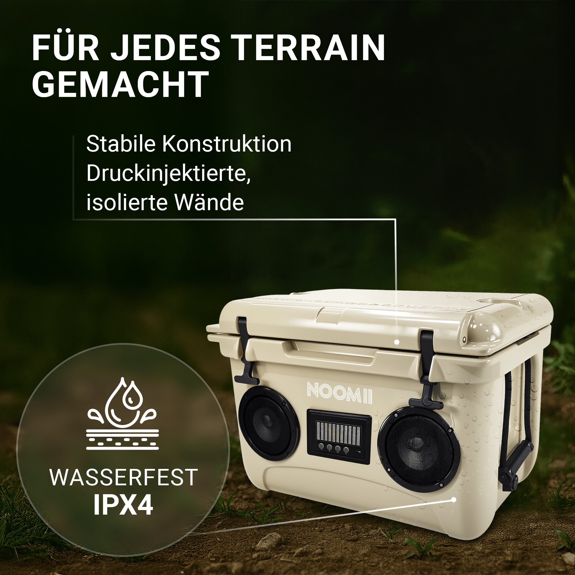 NooMii ColdBeats 35 – Bluetooth-Lautsprecher | 35L Volumen