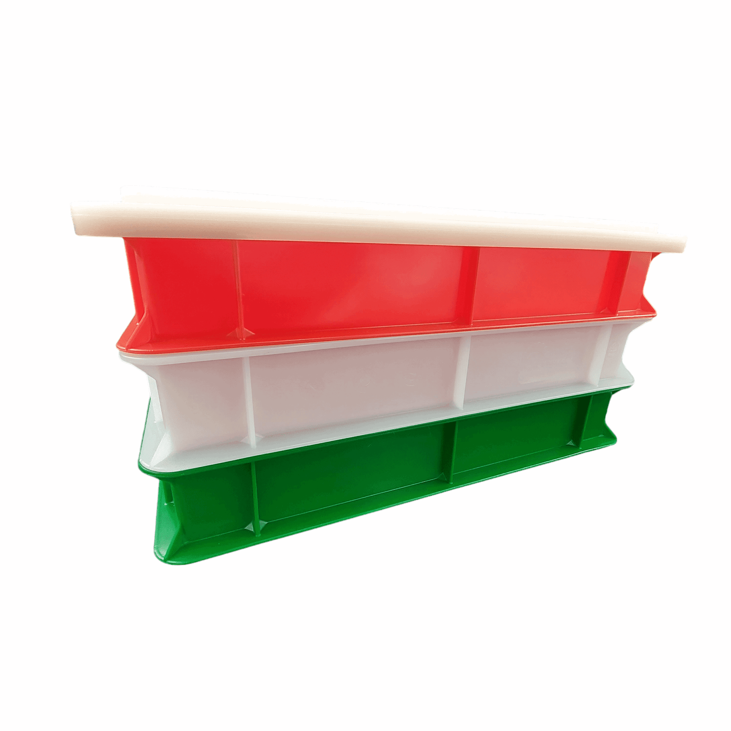 Pizzaballenboxen Sets 7 cm Made in Italy Luigi's Pizza & BBQ School 3 x Box Tricolore 7cm mit Deckel 