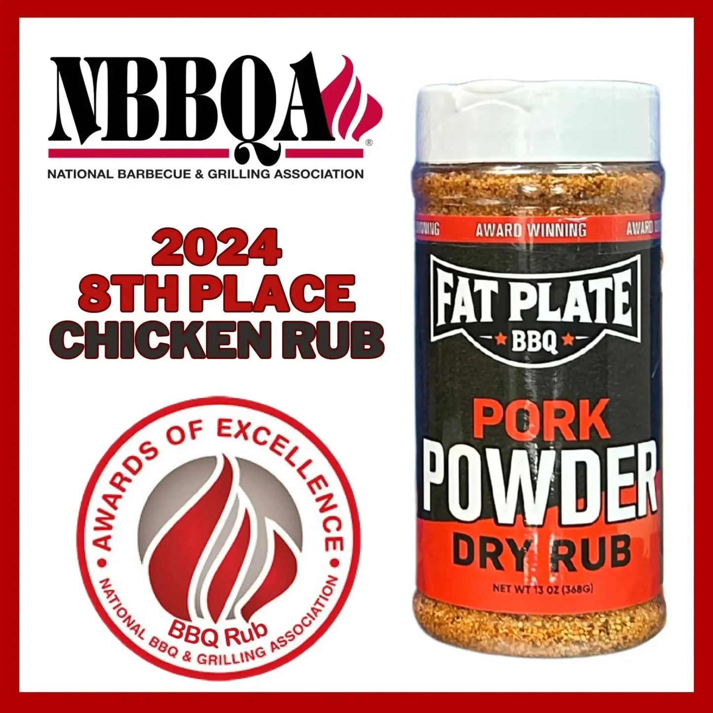 Pork Powder Rub Fat Plate BBQ Gewürzmischung Fat Plate BBQ 